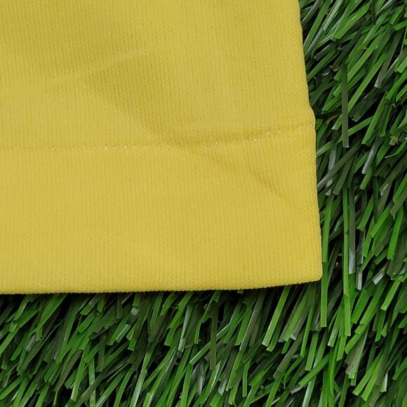 Vintage 70s MOD Polo Shirt Womens Medium 18x24 Yellow - Picture 9 of 11